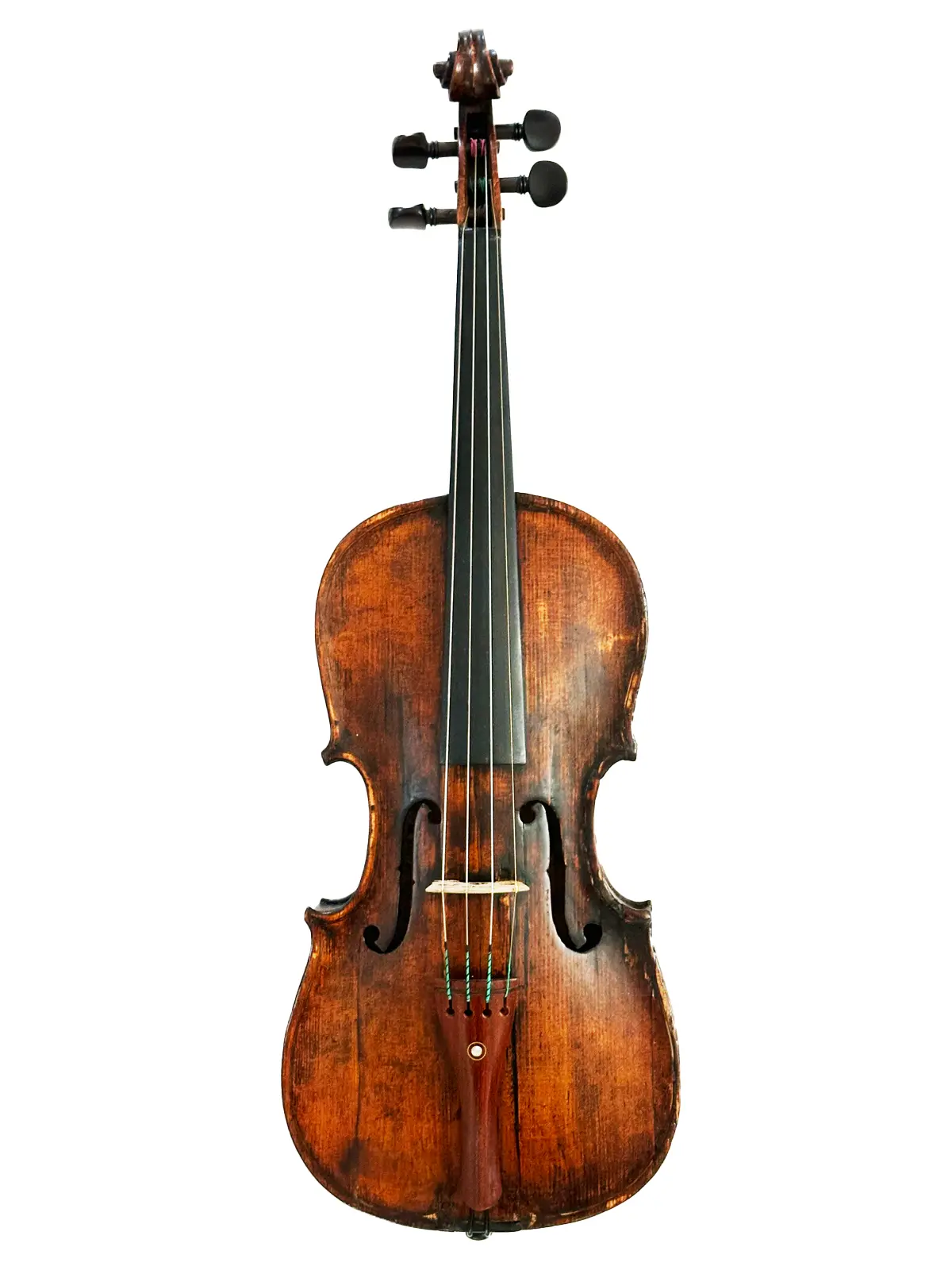 English violin, circa 1890, amber varnish with elegant flamed maple back